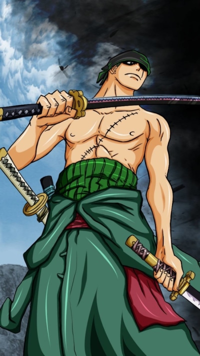 Anime One Piece, Roronoa Zoro, 750x1334