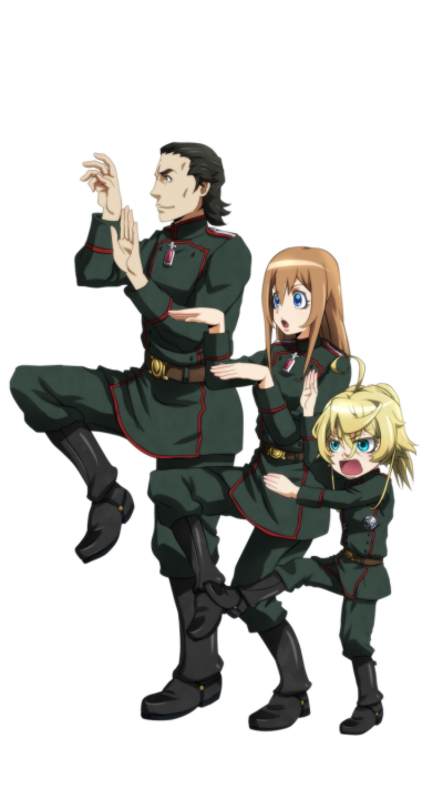 Anime Youjo Senki, Tanya Degurechaff, Viktoriya Ivanovna Serebryakov, 750x1334