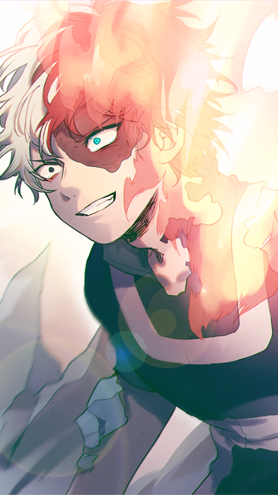 Anime My Hero Academia, Shoto Todoroki, 750x1334