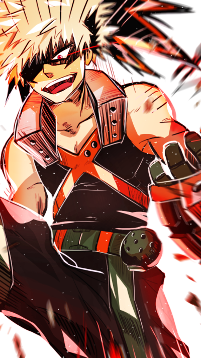 Anime My Hero Academia, Katsuki Bakugou, 750x1334