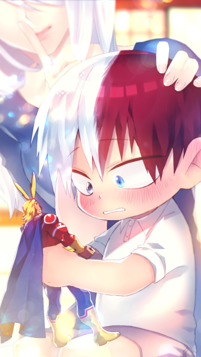 Anime My Hero Academia, Shoto Todoroki, Izuku Midoriya, Katsuki Bakugou, 750x1334