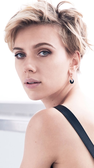 Celebrity Scarlett Johansson, Blonde, Short Hair, Blue Eyes, American, Actress, 750x1334