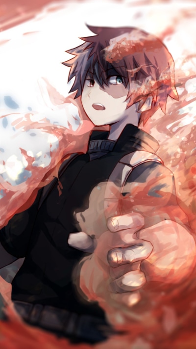 Anime My Hero Academia, Shoto Todoroki, 750x1334
