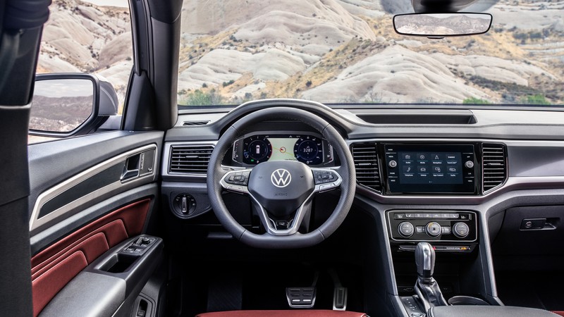 Volkswagen Atlas Cross Sport R-Line, interior, SUV, 2020 Cars, 4K