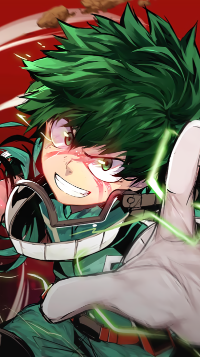 Anime My Hero Academia, Izuku Midoriya, 750x1334