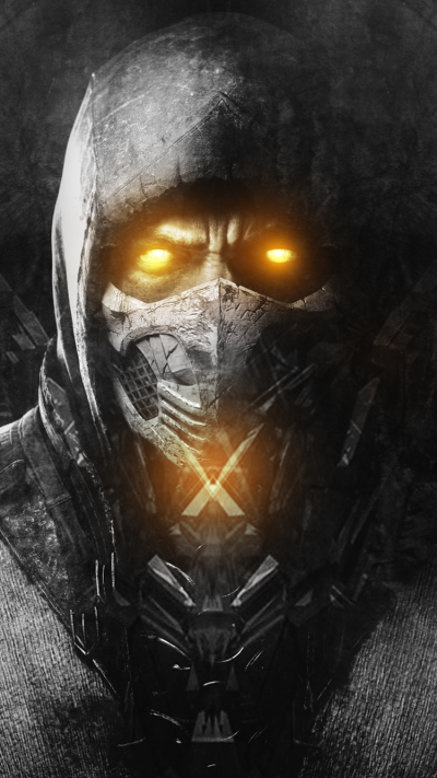 Video Game Mortal Kombat, Scorpion (Mortal Kombat), 750x1334