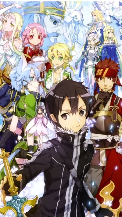 Anime Sword Art Online II, Asuna Yuuki, Kirito (Sword Art Online ...