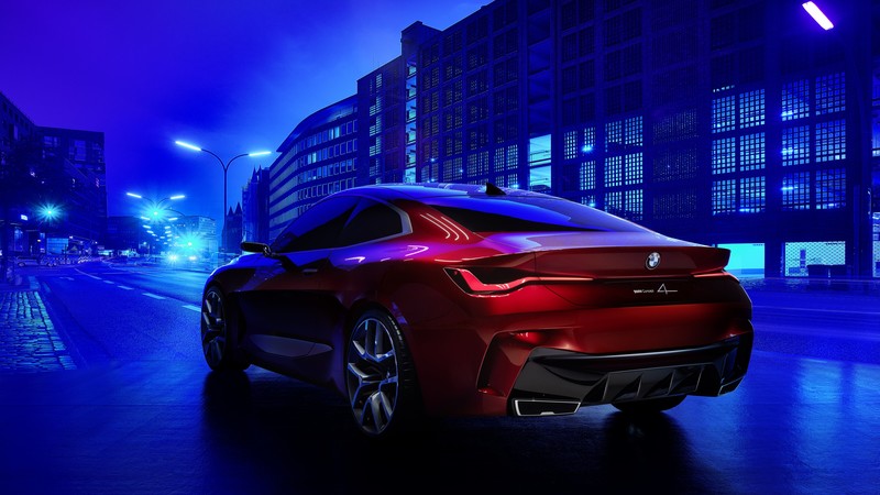 BMW Concept 4, electric cars, Frankfurt Motor Show 2019, 4K