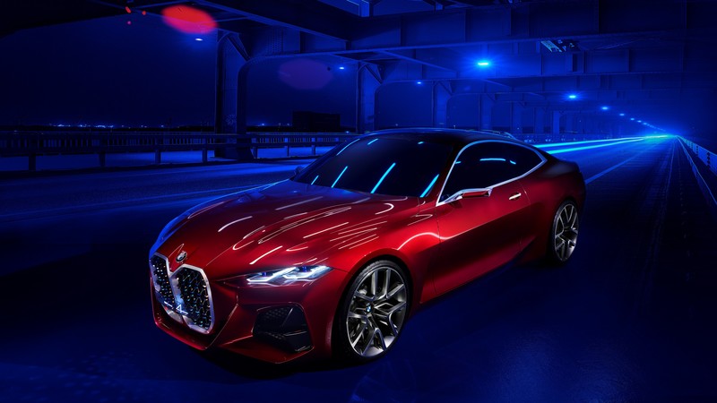 BMW Concept 4, electric cars, Frankfurt Motor Show 2019, 4K