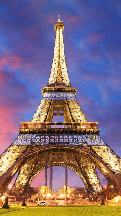 Man Made Eiffel Tower, Sunset, Paris, 750x1334