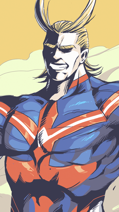 Anime My Hero Academia, All Might, 750x1334