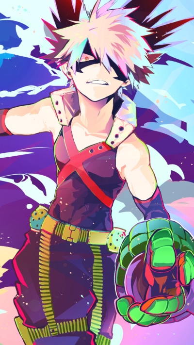 Anime My Hero Academia, Katsuki Bakugou, 750x1334