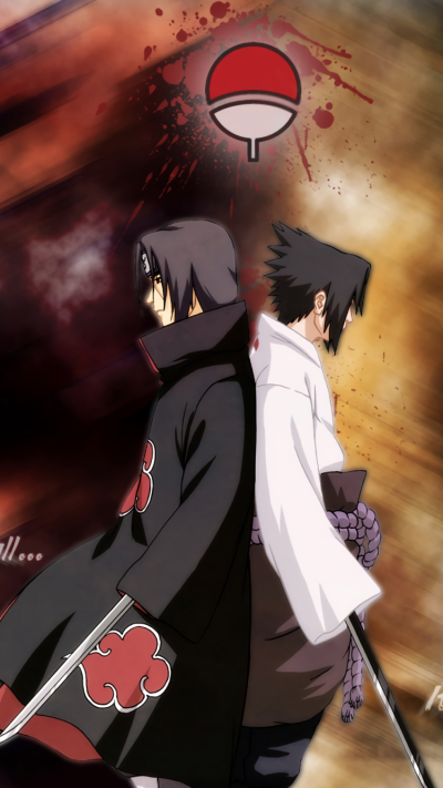 Anime Naruto, Itachi Uchiha, Sasuke Uchiha, 750x1334