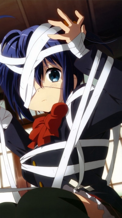 Anime Love, Chunibyo and Other Delusions, Sanae Dekomori, Rikka Takanashi, Shinka Nibutani, 750x1334