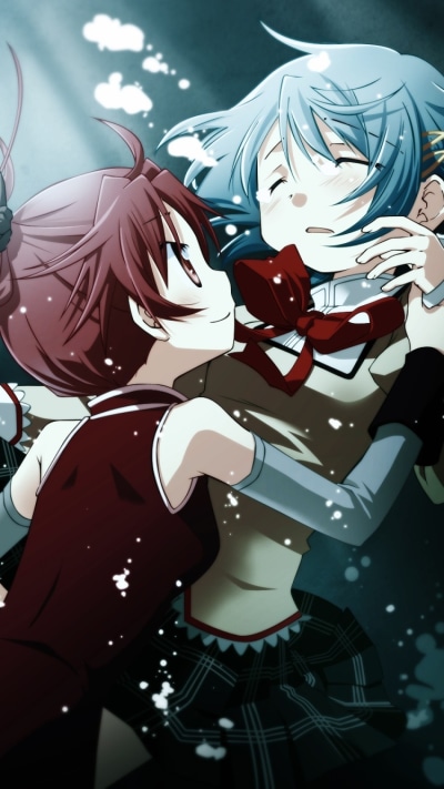 Anime Puella Magi Madoka Magica, Sayaka Miki, Kyōko Sakura, 750x1334