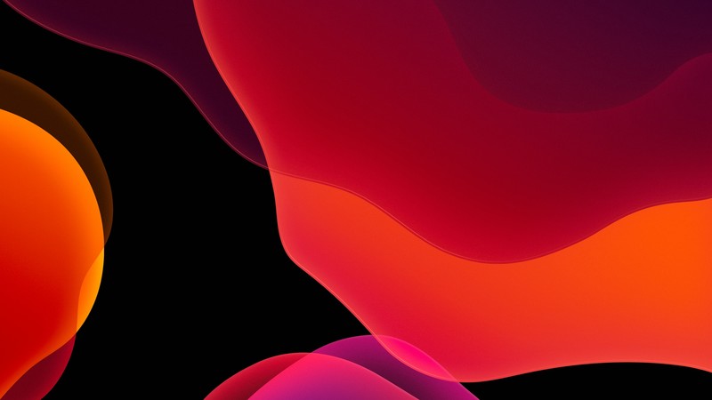 iOS 13, iPadOS, abstract, dark, WWDC 2019, 4K