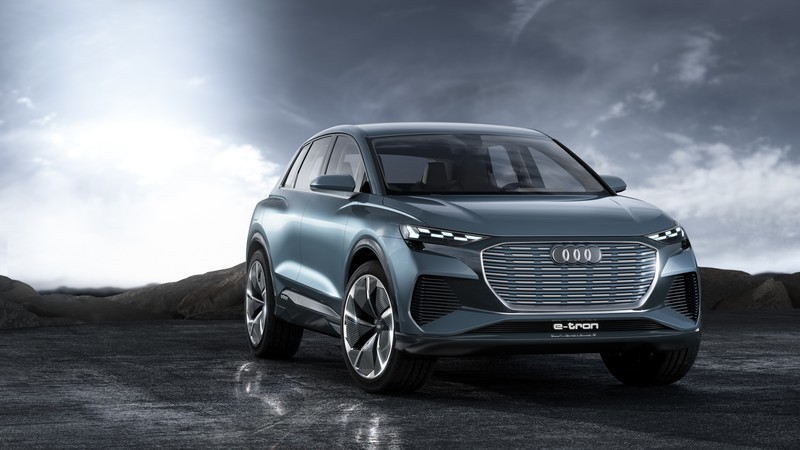 Audi Q4 e-tron, SUV, Geneva Motor Show 2019, 4K