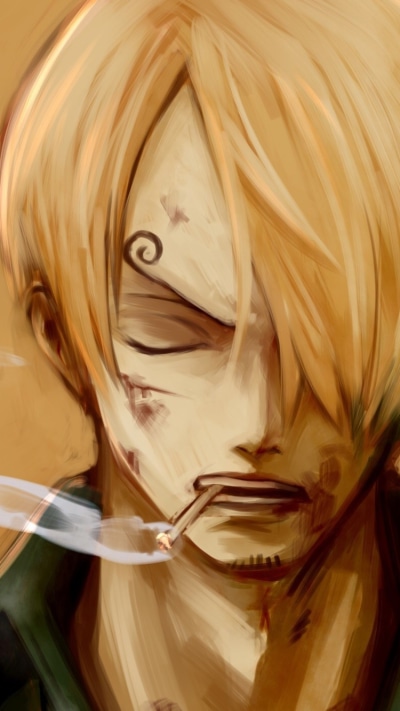 Anime One Piece, Cigarette, Sanji (One Piece), Pirate, 750x1334