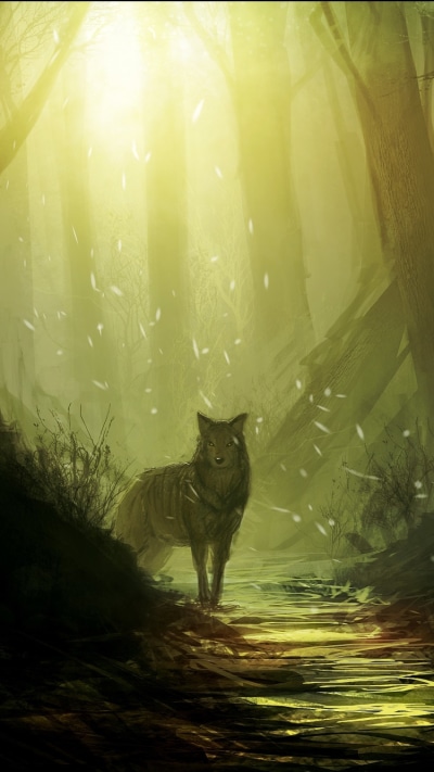 Fantasy Wolf, 750x1334
