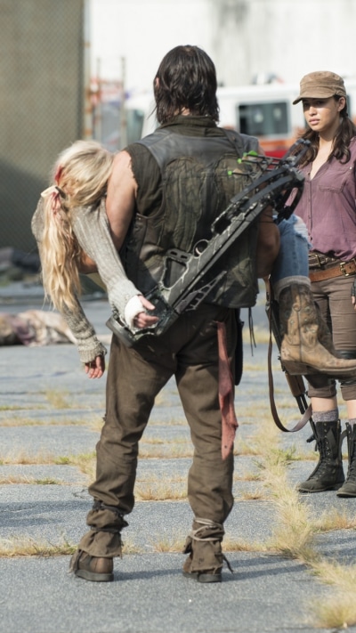 TV Show The Walking Dead, Daryl Dixon, Lauren Cohan, Glenn Rhee, Abraham Ford, Christian Serratos, 750x1334