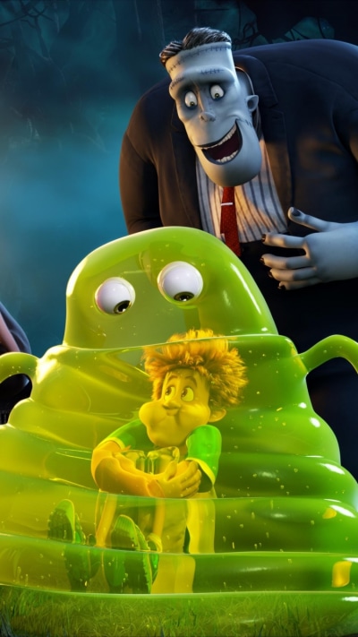 Movie Hotel Transylvania 2, Dennis (Hotel Transylvania), Frankenstein (Hotel Transylvania), Dracula, Frankenstein, Dracula (Hotel Transylvania), 750x1334