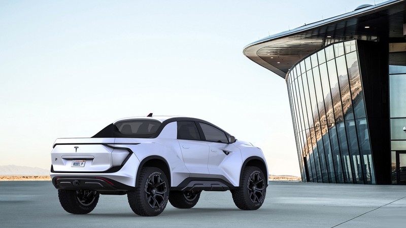 Tesla Pickup Model P, SUV, electric cars, 4K