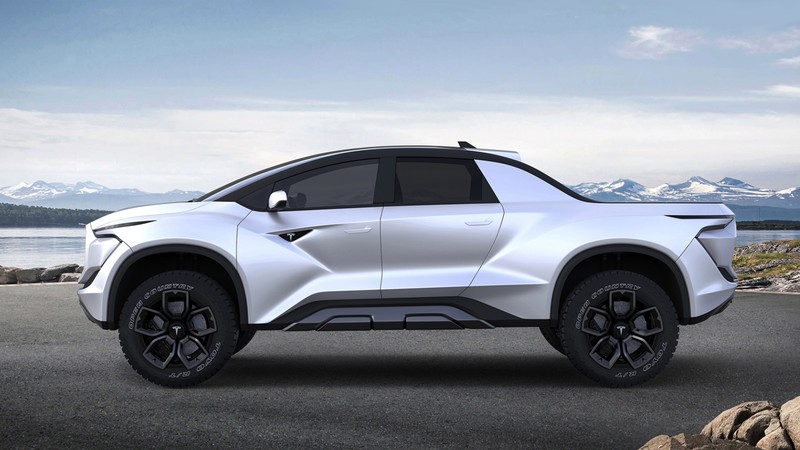Tesla Pickup Model P, SUV, electric cars, 4K