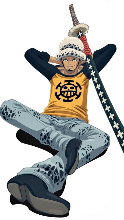 Anime One Piece, Trafalgar Law, 750x1334