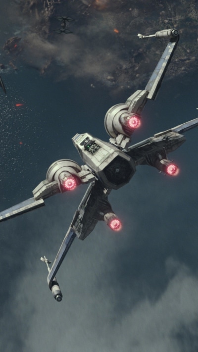 Movie Star Wars Episode VII: The Force Awakens, X-Wing, TIE Fighter, Star Wars, 750x1334