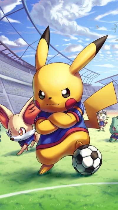 Anime Pokémon, Chespin (Pokémon), Froakie (Pokémon), Pikachu, Fennekin (Pokémon), 750x1334