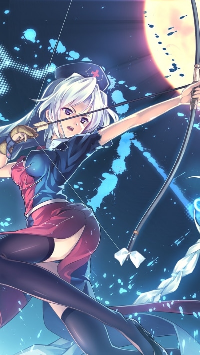 Anime Touhou, Eirin Yagokoro, 750x1334