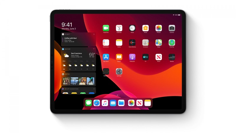 iPadOS, dark, interface, GUI, WWDC 2019, 4K