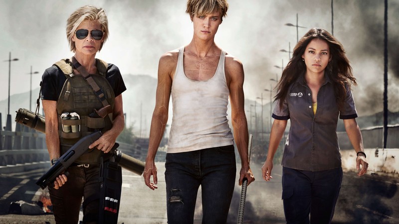 Terminator: Dark Fate, Mackenzie Davis, Linda Hamilton, Natalia Reyes, 4K