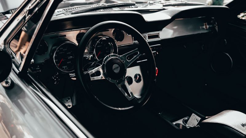 car, steering wheel, interior, 4k