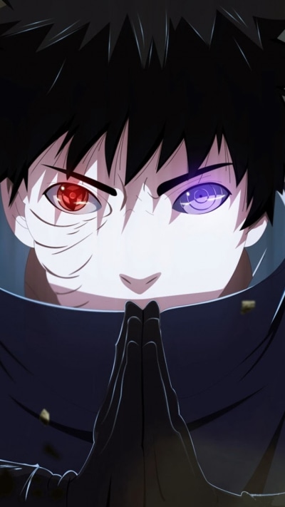 Anime Naruto, Obito Uchiha, Rinnegan (Naruto), Sharingan (Naruto), 750x1334