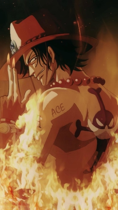 Anime One Piece, Portgas D. Ace, 750x1334