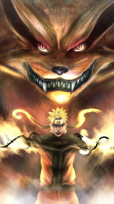 Anime Naruto, Kurama (Naruto), Naruto Uzumaki, Fox, 750x1334
