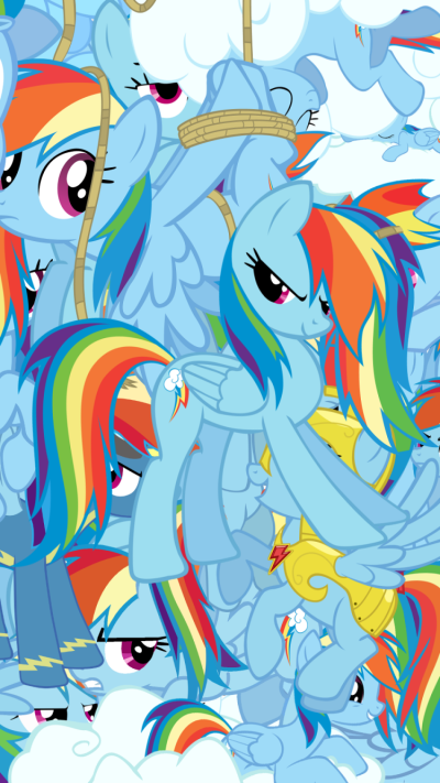 TV Show My Little Pony: Friendship is Magic, Vector, My Little Pony, Rainbow Dash, 750x1334