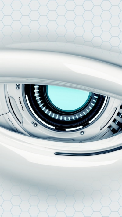 Sci Fi Eye, White, Robot, 750x1334