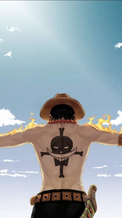 Anime One Piece, Tattoo, Portgas D. Ace, 750x1334