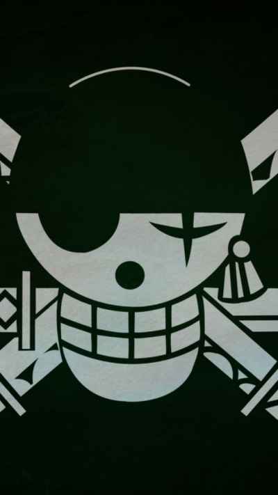 Anime One Piece, Roronoa Zoro, Pirate, Jolly Roger, 750x1334