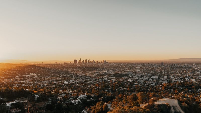 city, buildings, skyscrapers, distance, usa, 4k