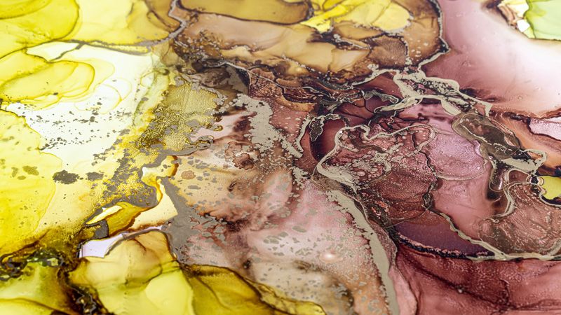 paint, stains, fluid art, abstraction, art, 4k