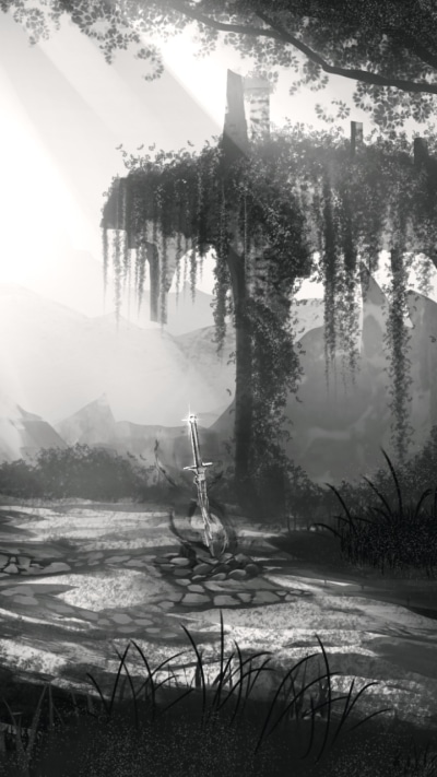 Video Game Dark Souls, Ruin, Grayscale, 720x1280