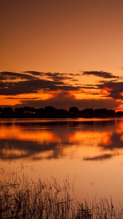 Earth Sunset, Water, Reflection, 720x1280