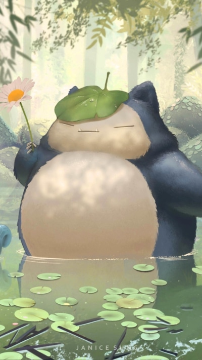 Anime Pokémon, Snorlax (Pokémon), 720x1280