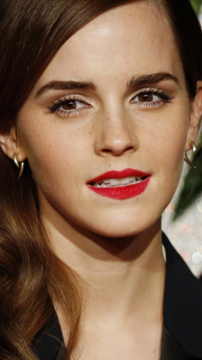 Celebrity Emma Watson, Lipstick, Face, Actress, Brown Eyes, English, 720x1280