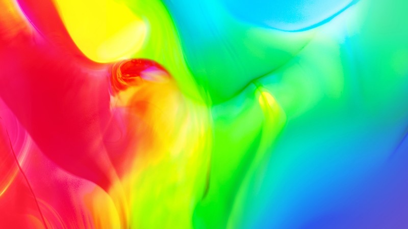 LG G7 ThinQ, abstract, colorful, Android 8.0, 4K