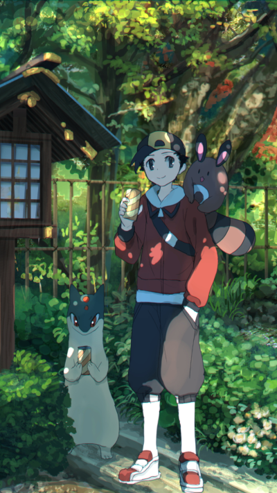 Video Game Pokémon: HeartGold and SoulSilver, Ethan (Pokemon), Quilava (Pokémon), Pokémon, Gold (Pokemon), Sentret (Pokémon), 720x1280