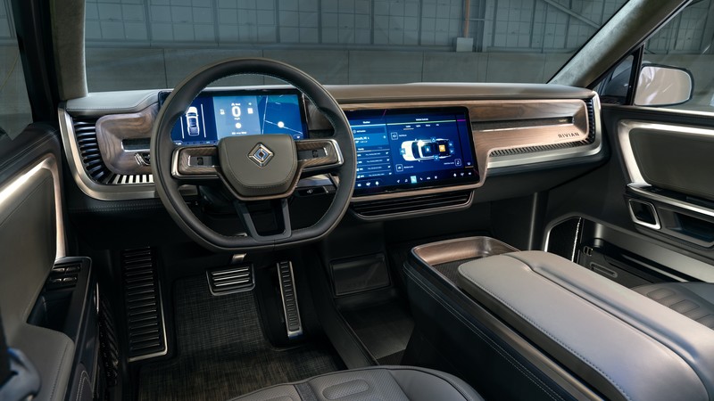 Rivian R1T, interior, SUV, electric cars, 4K